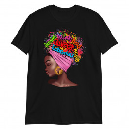 Chic Afro Black Beauty Ebony girl Zipped Unisex T-shirt