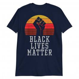 Black Lives Matter Raised Fist Melanin Unisex T-shirt