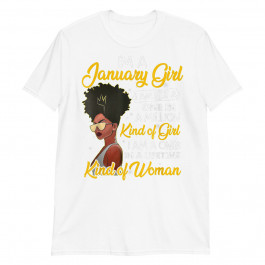 Black Women January Birthday Gifts Unisex T-Shirt