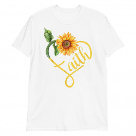 Sunflower Heart Christian Faith Unisex T-Shirt