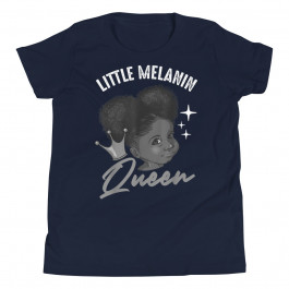 Youth Funny Little Girl Melanin Gift Black History Magic Toddler T-Shirt