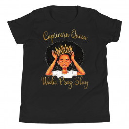 Youth Capricorn Queens Are Born December T-Shirt