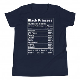 Youth Black Princess Melanin Poppin Women Girls T-Shirt