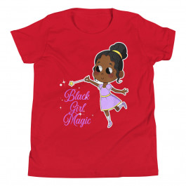Youth Black Girl Magic Melanin Pride T-Shirt