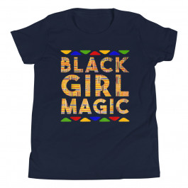 Youth Black Girl Magic Kente Shirt Afro Dashiki T-Shirt