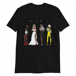Black Sistas Queen Afro Women African American Pride Girls Unisex T-Shirt