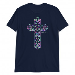 He is Risen Christian Cross Easter Bible Verse Unisex T-Shirt