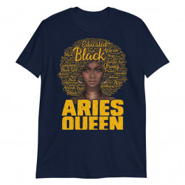 Aries Queen Black Woman Afro Natural Hair African American Pullover Unisex T-Shirt