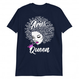Aries Zodiac Birthday Afro Gift Black Women Unisex T-Shirt