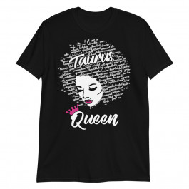 Taurus Zodiac Birthday Afro Gift Black Women Unisex T-Shirt