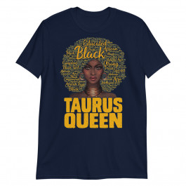 Taurus Queen Black Woman Afro Natural Hair African American Unisex T-Shirt