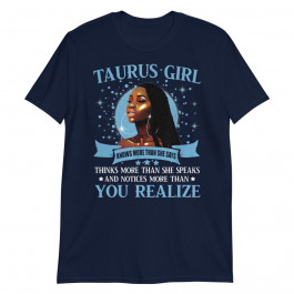 Taurus Girl Black Queen April And May Birthday Unisex T-Shirt