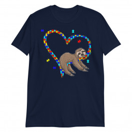 World Autism Awareness 2 April 2020 Shirt Autism Cute Sloth Unisex T-Shirt