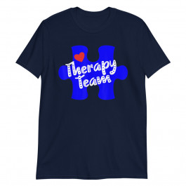Therapy Team Blue Puzzle April Autism Awareness Unisex T-Shirt