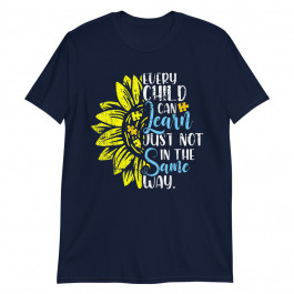 Autism Special Education SPED Teacher April World Sunflower Unisex T-Shirt
