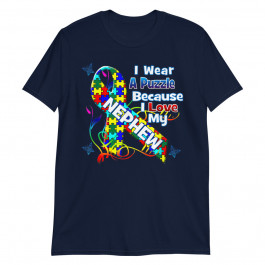 Autism Awareness Shirt Nephew Gift Autistic Unisex T-Shirt