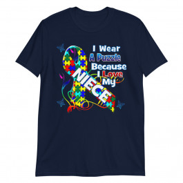 Autism Awareness I Wear Puzzle Love Unisex T-Shirt
