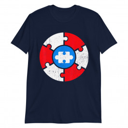 Autism Awareness Puzzle Superhero Shield Unisex T-Shirt