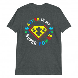 Autism Superhero Awareness Support Gift For Autistic Child Unisex T-Shirt