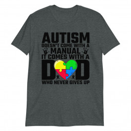 Mens Autism Awareness Men Dad Gift Superhero Parents Autistic Unisex T-Shirt