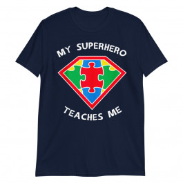 Superhero Puzzle Piece Inspirational Autism Awareness Unisex T-Shirt