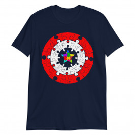 Super Hero Autism Star Colorful Autism Awareness Funny Unisex T-Shirt
