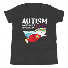 Youth Superhero Child Autism Awareness Gifts For Boys Cute Puzzle T-Shirt