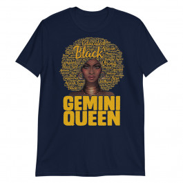Gemini Queen Black Woman Afro Natural Hair African American Pullover Unisex T-Shirt