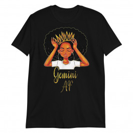 Gemini Queen Zodiac Floral Birthday Unisex T-Shirt
