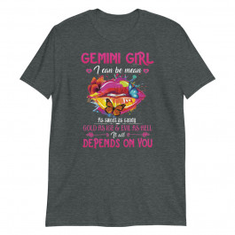 Gemini Girl Lips May June Queen Birthday Zodiac Pullover Unisex T-Shirt