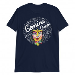 Gemini Black Queen Shirt Birthday Gift Melanin Black Unisex T-Shirt