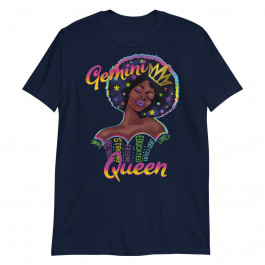 Womens Retro Gemini Queen Are Born in May Unisex T-Shirt