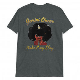 Womens I'm a Gemini Girl Funny Women Queen Zodiac Birthday Unisex T-Shirt