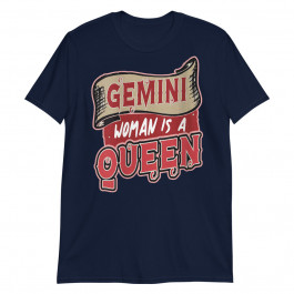 womens gemini woman is a queen gemini gift for women Unisex T-Shirt