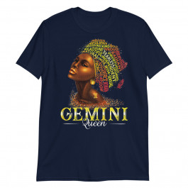 Womens Gemini Queen Womens Birth Date Symbol Zodiac Unisex T-Shirt
