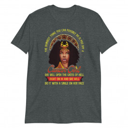Cancer Zodiac Birthday Dumbest Thing Piss off a Black Queen Unisex T-Shirt