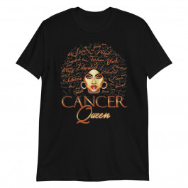 Womens Cancer Queen Zodiac Born in June or July Birthday Unisex T-Shirt