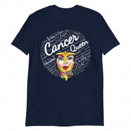 Cancer Gift for Black Women Born in June July Cancer Queen Unisex T-Shirt