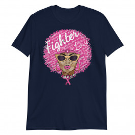 Breast Cancer Shirt Women Fighter Gift Support Black Queen Unisex T-Shirt