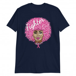 Breast Cancer Shirt for Women Fighter Black Queen Unisex T-Shirt