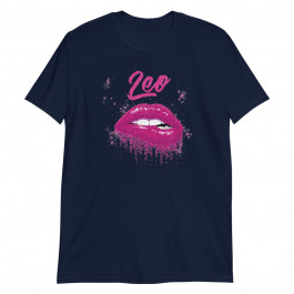 Leo Zodiac Birthday Pink Lips for Black Women Unisex T-Shirt