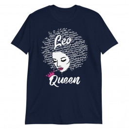 Leo Zodiac Birthday Afro Gift for Black Women Unisex T-Shirt