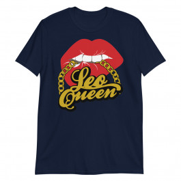 Leo Queen Birthday Chain Lip Biting Leo Queen Birthday tank Unisex T-Shirt