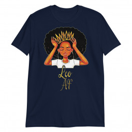 Leo Queen af Zodiac Floral Birthday Unisex T-Shirt
