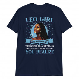 Leo Girl Black Queen July Birthday August Birthday Unisex T-Shirt