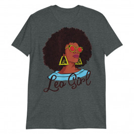 Afro American Queen July August Birthday Leo Zodiac Sign Unisex T-Shirt