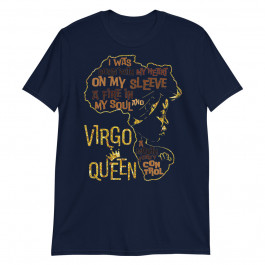 Womens Virgo Queen Birthday Zodiac Costume Black Women Gift Girl Unisex T-Shirt