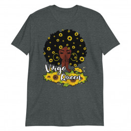 Womens Virgo Queen Birthday Zodiac Costume Black Women Gift Unisex T-Shirt