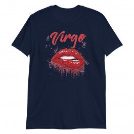 Virgo Zodiac Birthday Red Lips Unisex T-Shirt