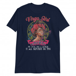 Virgo Zodiac Birthday Black Queen Mean Vintage Burnout Unisex T-Shirt